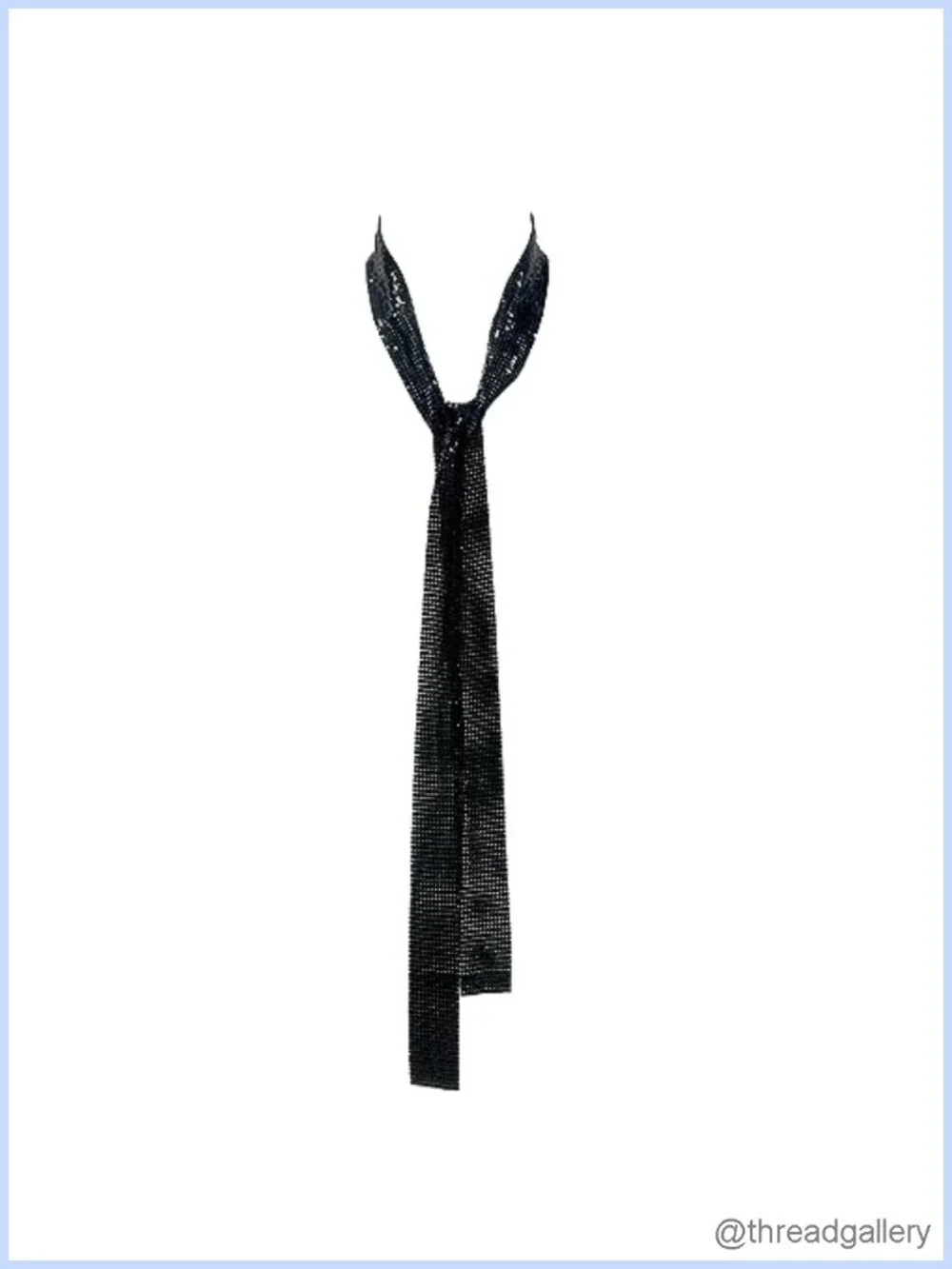 Women Sequins Metallic Scarf Long Necktie Wrap Evening Party